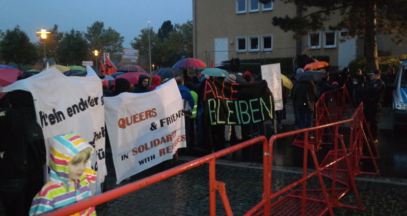 Marbachshöhe: Demo gegen AfD-Versammlung
