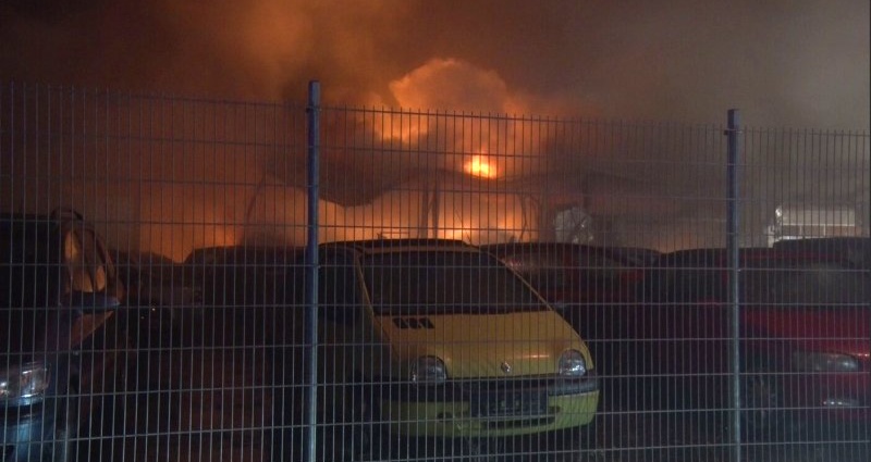 Großbrand in Waldeck Frankenberg – Lackiererei stand in Vollbrand