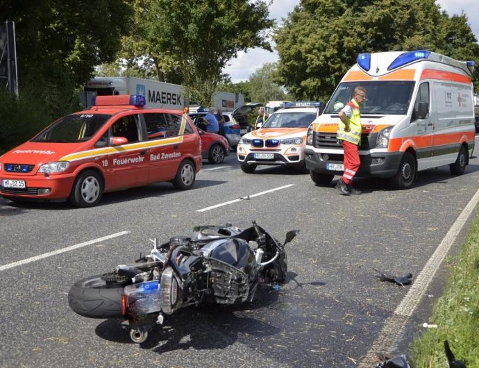 Tödlicher Motorradunfall auf der B3