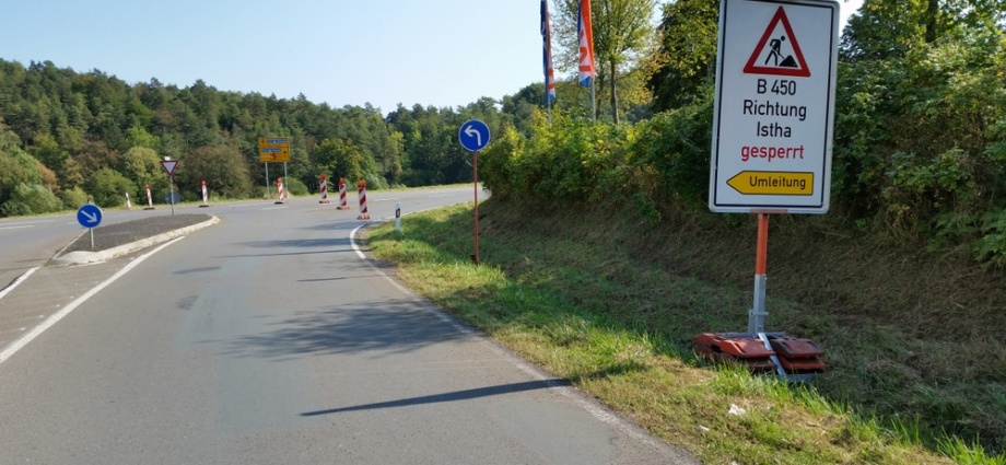 Ab heute: Die B 450 ist bis Oktober voll gesperrt