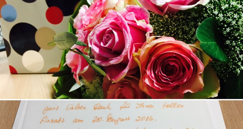 A66: Polizei rettet Hochzeit – Braut bedankt sich mit Blumenstrauß