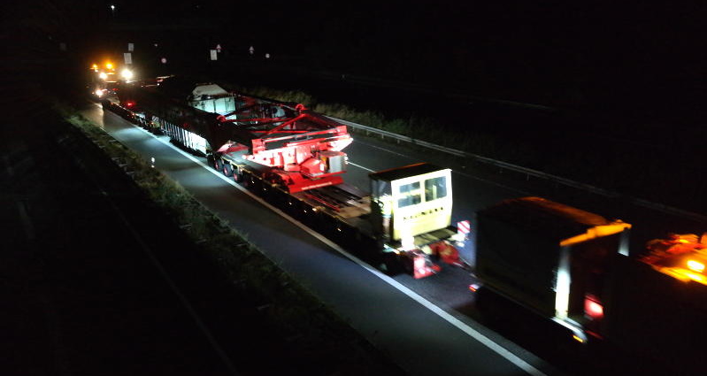 440 Tonnen rollten auf der A7