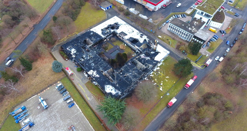 Am Tag danach – Millionenschaden nach Großbrand
