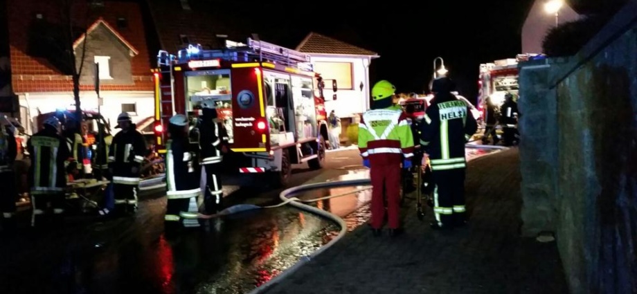 Brand in Flüchtlingsunterkunft in Helsa Eschenstruth
