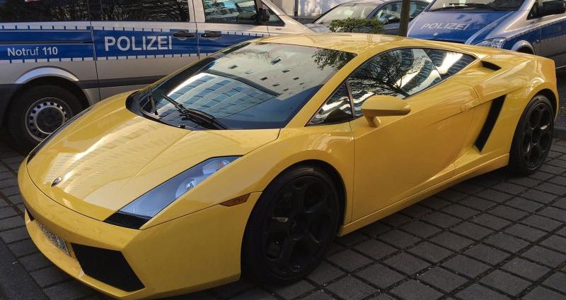 Ahnungslos mit gestohlenem Lamborghini unterwegs