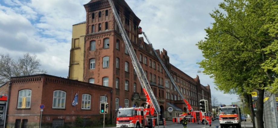 Feuer im Salzmanngebäude in Bettenhausen