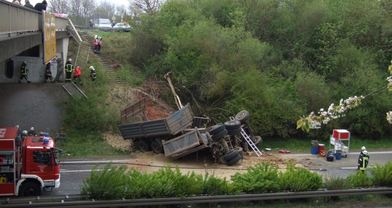 LKW-Fahrer nach Unfall erfolgreich wiederbelebt