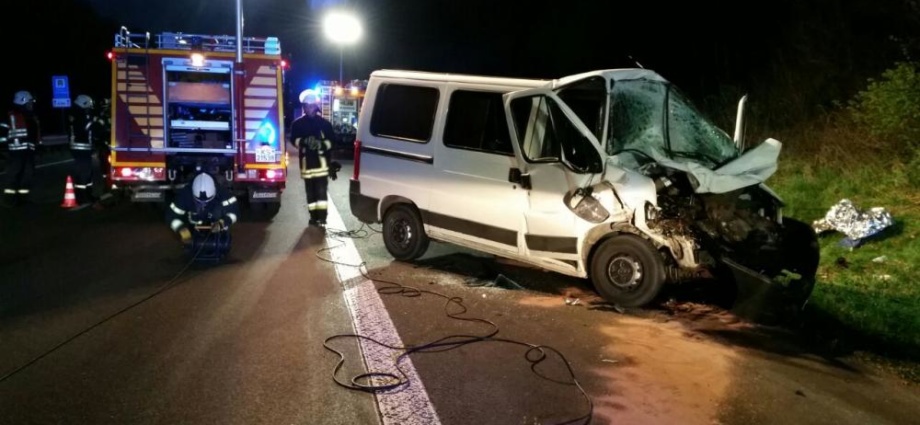 Auffahrunfall auf der A44 Richtung Kassel