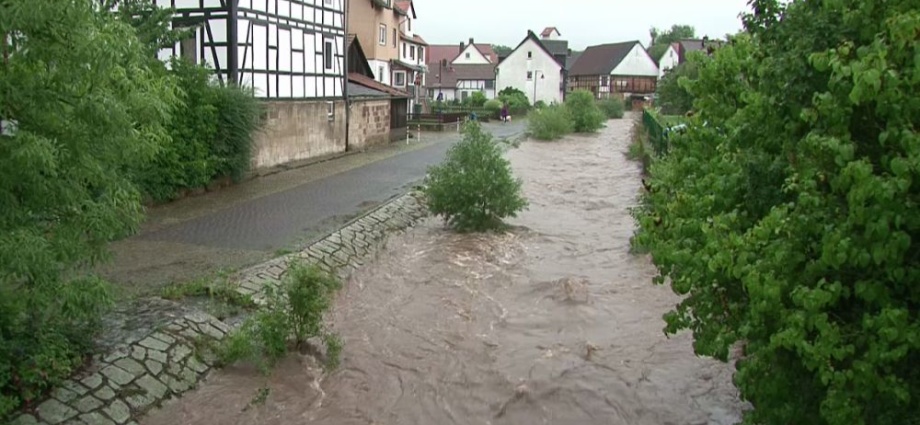 Hochwasser durch anhaltende Regenfälle