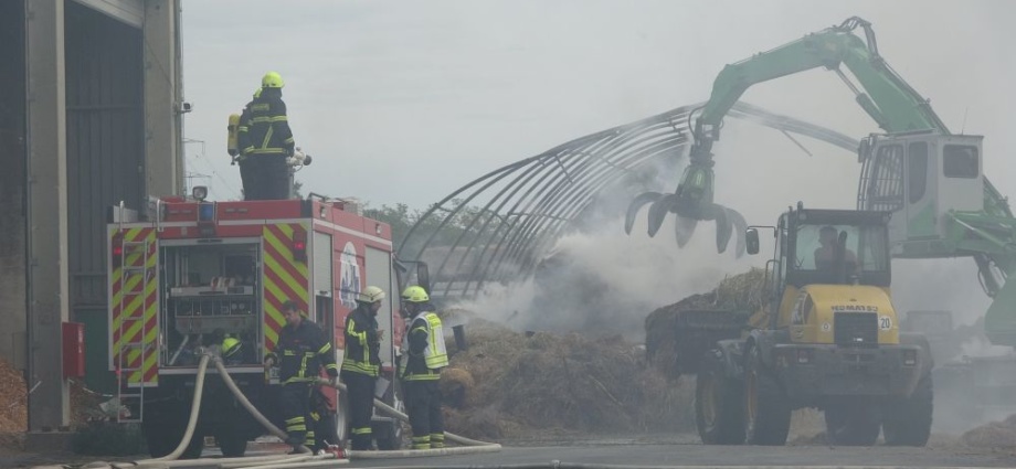 Großbrand in Südhessen