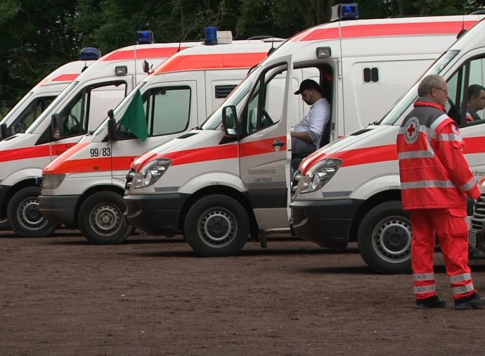 Weltkriegsbombe in der Hanauer Innenstadt am Abend kontrolliert  gesprengt