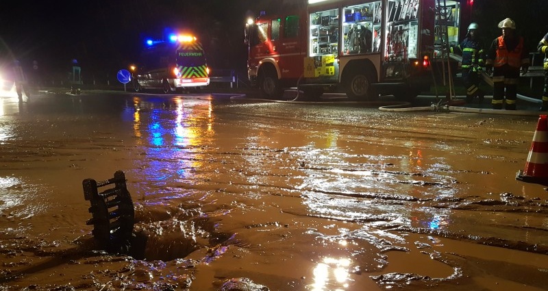 Unwetter: Schlammlawine löste sich – B83 war voll gesperrt