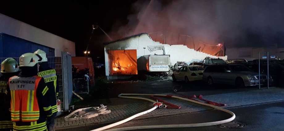 Großbrand in Niestetal Sandershausen