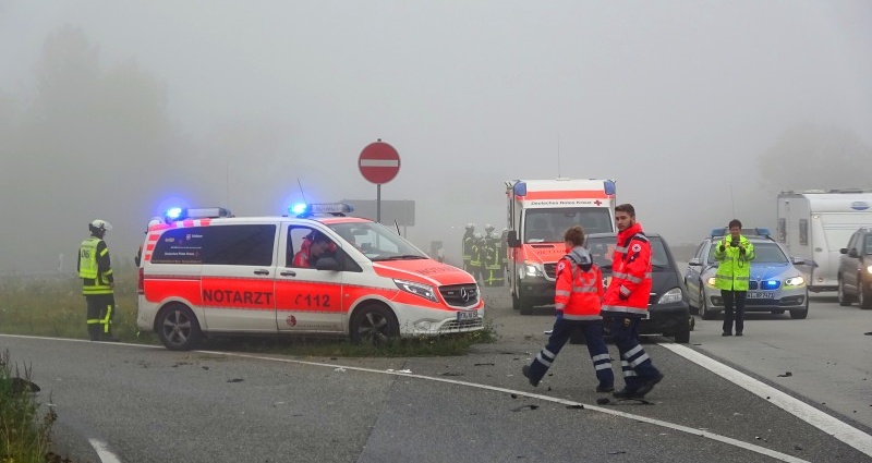 A66: Tödlicher Unfall im Nebel