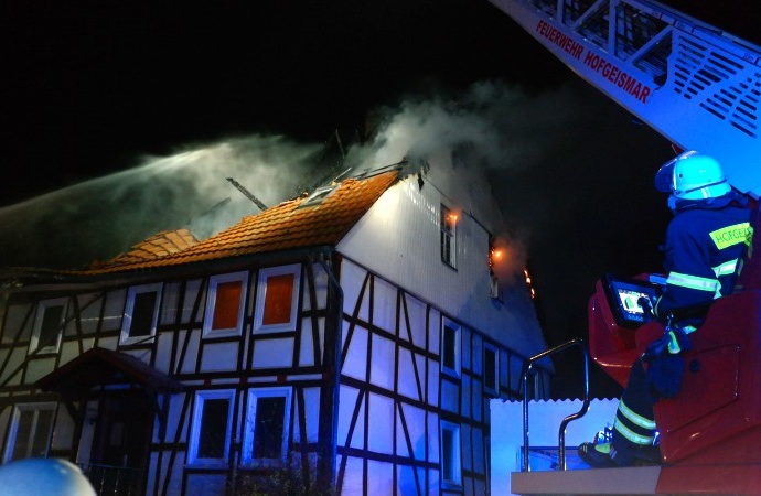 Leerstehendes Wohnhaus brannte in Liebenau