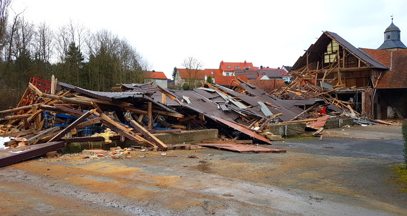 Sturmtief Friederike über Nordhessen