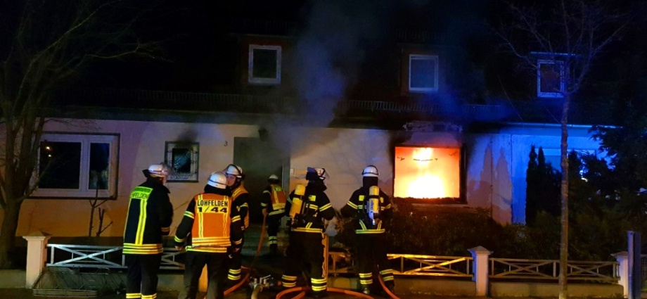 Wohnhaus brannte in der Nacht in Lohfelden