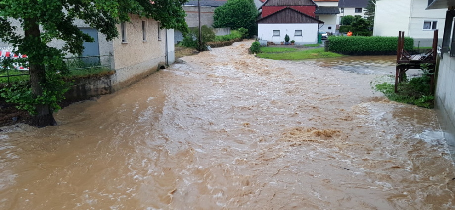 Unwetter über Osthessen und Nordhessen