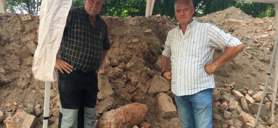 Fund einer Fliegerbombe aus dem Zweiten Weltkrieg