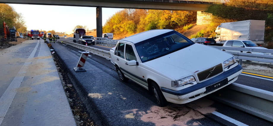 Fünf Verletzte auf der A44 bei Breuna