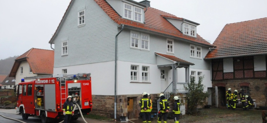 Defekte Pelletheizung – Feuerwehreinsatz in Rengshausen