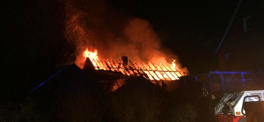 Schreinerei brannte in Guxhagen (Video)