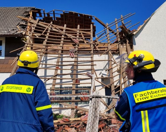Heli: Wohnhaus in Walburg eingestürzt (Video)