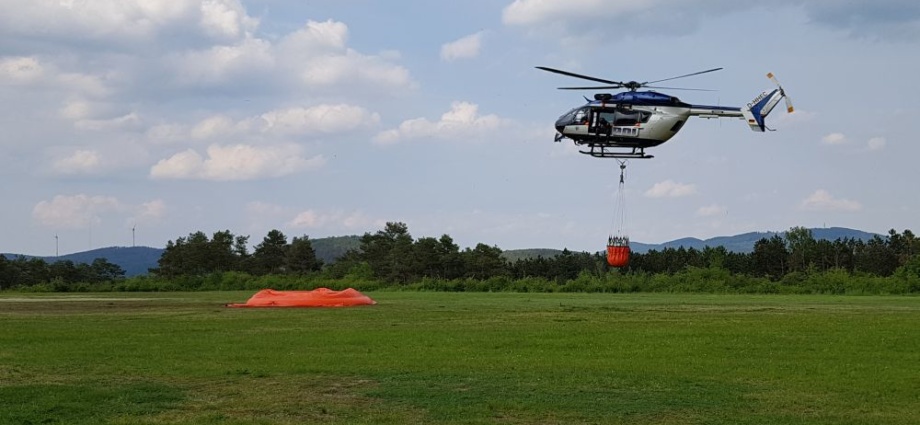 WOH: Feuerwehr und Bundespolizei übten auf dem Graner Berg (Video)