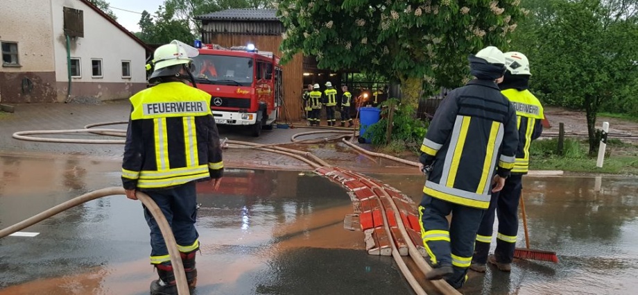 Unwetter über Nordhessen (Video)