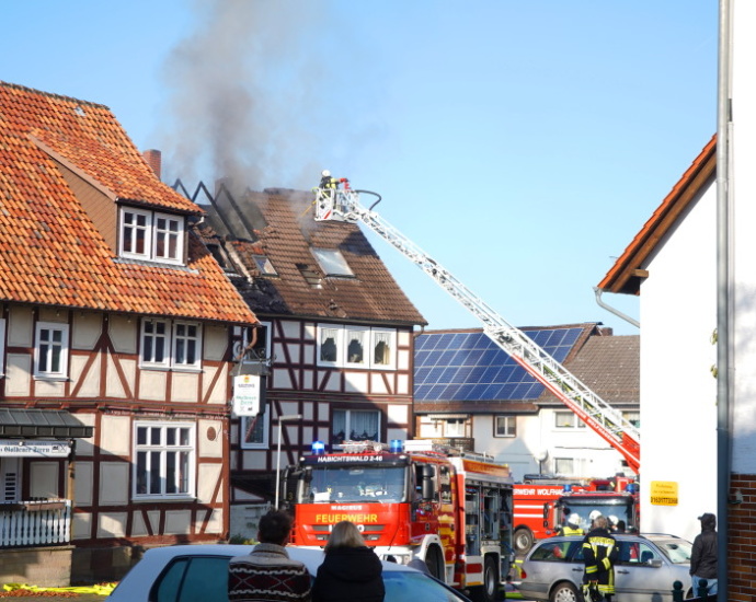 Dachstuhlbrand in Ehlen