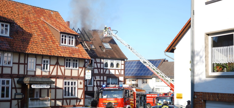 Dachstuhlbrand in Ehlen