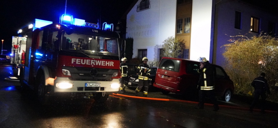 Kellerbrand im Landhotel in Breuna