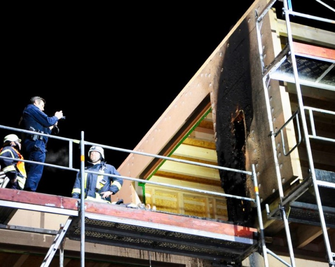 Brand im Rohbau – 25.000 Euro Sachschaden in Kleinenglis