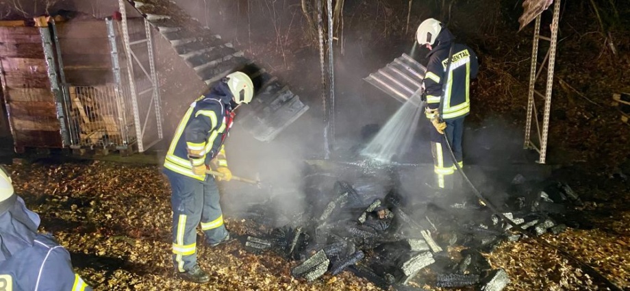 Lokführer bemerkt Feuer bei Waltersbrück