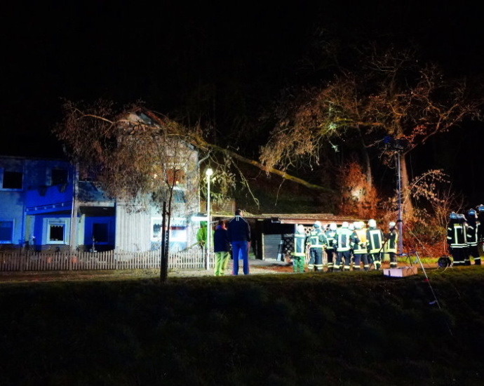 Sturmschäden in Wolfershausen und Udenhausen