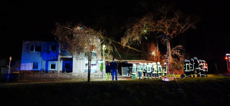 Sturmschäden in Wolfershausen und Udenhausen
