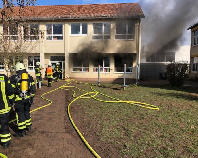 WOH: Klassenzimmer brannte in der Wilhelm-Filchner-Schule