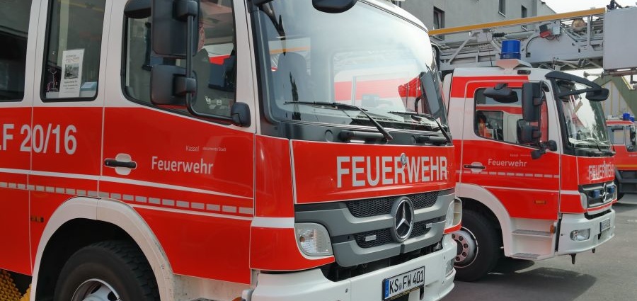 Dachstuhlbrand in der Kasseler Innenstadt