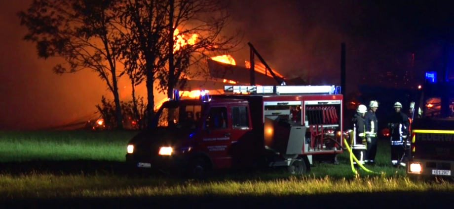 Frankenau: 100.000 Euro Sachschaden nach Scheunenbrand