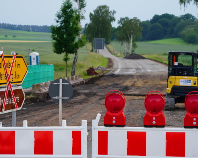 Landstraße zwischen Volkmarsen und Bad Arolsen bis November dicht