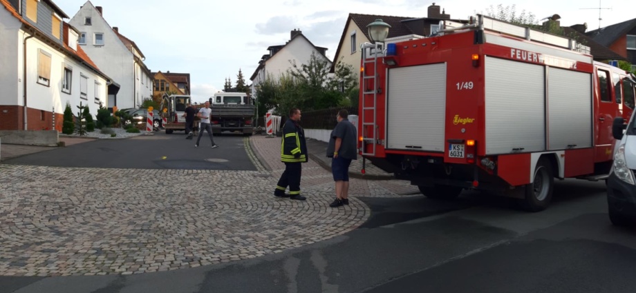 Ahnatal: Bei Bauarbeiten Gasleitung beschädigt