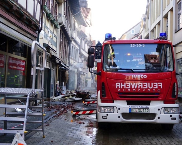 Nach Altstadtbrand in Hann. Münden – Schaden wird auf eine Million Euro geschätzt