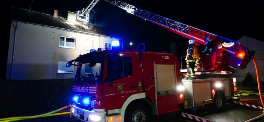 WOH: Dachstuhl brannte in der Nacht