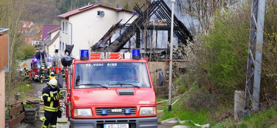 Leerstehendes Haus brannte in Dorfitter