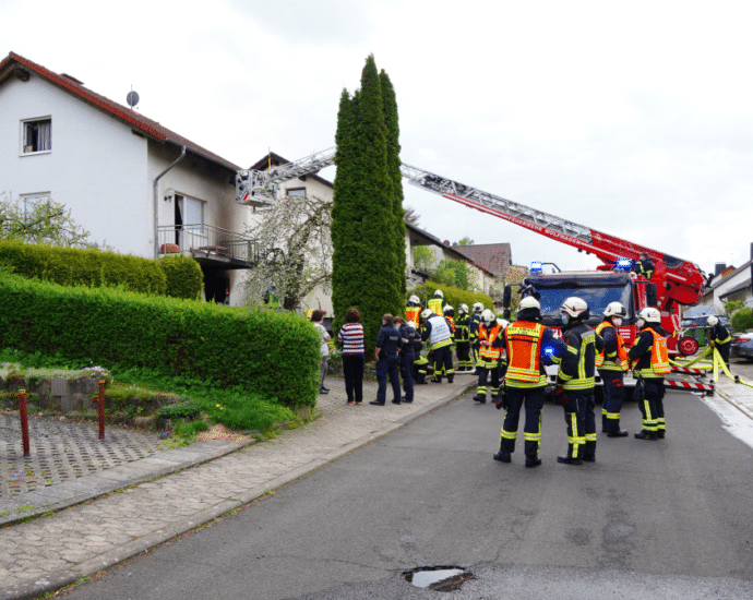 Wohnhaus nach Kellerbrand in Bad Emstal unbewohnbar