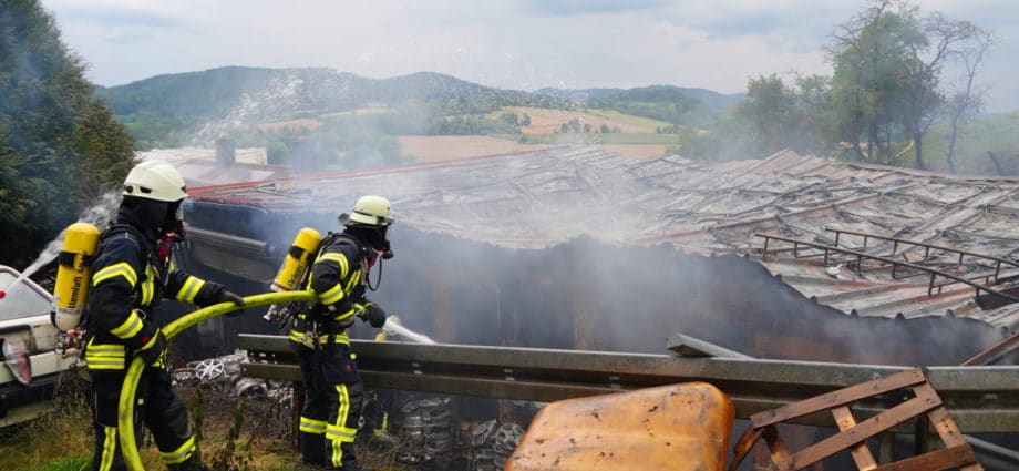 KFZ-Werkstatt brannte in Witzenhausen