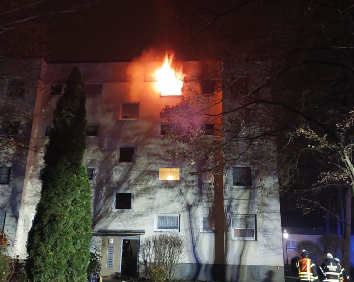 KS: Verletzter nach Brand im Struthbachweg