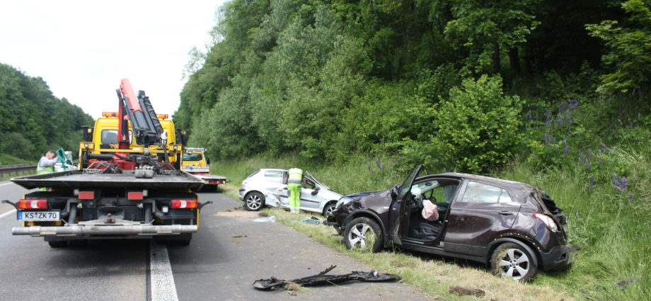 Schwerer Unfall auf der A44 bei Kassel