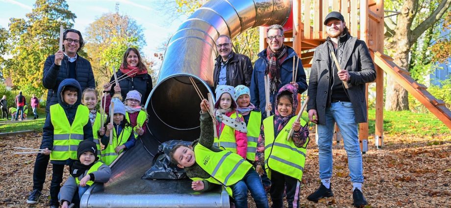 Kita-Kinder werden Sauberkeitspaten in Hanau