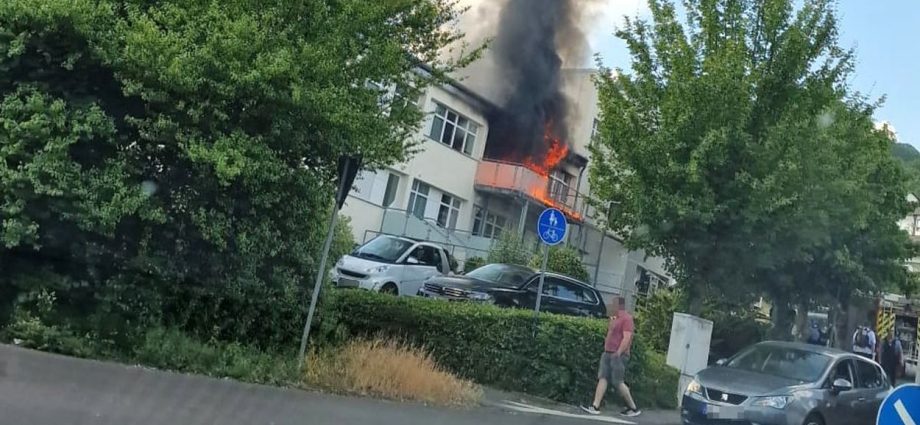 Brand im alten Baunataler Polizeirevier